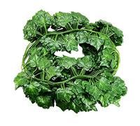 Asyduey 12Pcs Artificial Ivy Vine Colgante Guirnalda False Leaf Vine Family Garden Boda DecoracióN de la Pared, 84 Pies, Verde