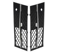 Asyduey 2 Piezas de la Cubierta de la Luz Antiniebla de la Parrilla del Parachoques Delantero del Coche para 5 Series F10 / F11 Sedan/Wagon 2010-2013