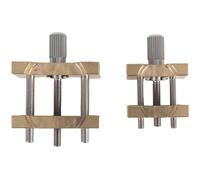 Asyduey 2 Piezas Soporte de Movimiento de Reloj de Latón Base Fija Función Múltiple para Abrazadera de Reloj Herramientas de Reparación de Relojes