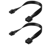 Asyduey 2 Uds CPU Cable de Extensión de 8 Pines Placa Base ATX CPU 8 Pines Hembra A 8 (4 + 4) Pines Macho Cable de Extensión para Fuente de Alimentación PSU