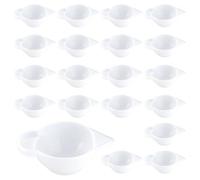 Asyduey 20 Vasos Mezcladores de Resina, Pequeños Moldes de Silicona, Dispensador de Vasos, Mini Vasos Medidores para Mezclar Resina Epoxi, Fabricación de Joyas