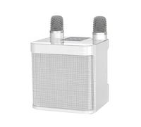 Asyduey -203 Set de Karaoke Altavoz Karaoke Inalámbrico Bluetooth Micrófono Doble Altavoz Micrófono Máquina