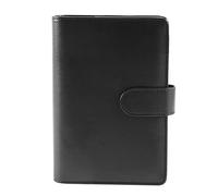 Asyduey 25 Piezas Juego de Carpetas EconóMicas de A6 PU, Carpeta de Planificador Personal Cubierta de Carpeta para de Sobres en Efectivo para Ahorrar Dinero, Color Negro