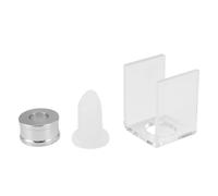 Asyduey 3 pieza de tubo de llenado sencilla lapiz labial set 12.1mm DIY Boca de pajaro anillo de aluminio molde de silicona soporte agujero sola herramienta lapiz labial simple conjunto