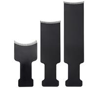Asyduey 3 piezas Long Hair Highlighting Sectioning Board Barber Flat Top Paddle Board Comb para la Del Cabello TeñIdo DIY Herramienta de Tinte de PeluqueríA (Negro)