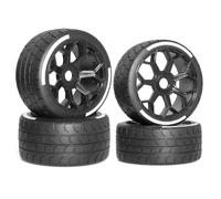Asyduey 4 Piezas 53/107 42/100 Neumático Rueda Hexagonal de 17 mm para Arrma 1/7 Felony/Modelo GT/RC Accesorios de Piezas de Actualización de Coche