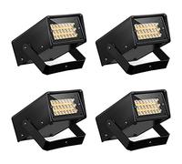 Asyduey 4 Piezas de Luces EstroboscóPicas para Fiestas, Luces LED EstroboscóPicas Brillantes Mini Luces para Fiestas Control de Velocidad de Flash Ajustable Escenario para Fiestas