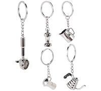 Asyduey 5 Piezas Café Sabotaje Espresso Portafiltro Moka Jarra PortáTil Accesorios de Café Regalo