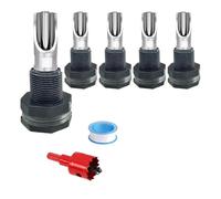 Asyduey 5 Piezas Pezones de Bebedero de Cerdo, Bebedor de Agua de Pezón de Cerdo Automático para Barril, de Agua de Cerdo de Acero Inoxidable