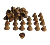Asyduey 50 Piezas Mini Cascabeles, Cascabeles NavideñOs, para Elaborar Coronas, Cascabeles Artesanales, Cascabeles de DecoracióN para el Hogar de Vacaciones (Oxidado 1 Pulgada)