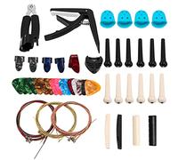 Asyduey 62 Piezas Kit de Accesorios de Guitarra Herramienta de Cambio de Guitarra AcúStica para Guitarristas y Principiantes de Guitarra