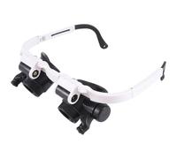 Asyduey 9892H-1 Lupa de Anteojos Lupa Multifuncional con Diadema con Luz y Lente 8X 15X 23X