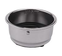 Asyduey Accesorios de MáQuina de Café con Colador de Cesta de Filtro de Café de Acero Inoxidable Desmontable Amigable para Oficina en Casa (Copa Doble)