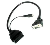 Asyduey Adaptador de Cable OBD2 de 15 Pines A 16 Pines para Launch X431, Conversión de Cable Principal de Diagnóstico Automático, Herramientas para Coche, 15 Pines y 16 Pines.
