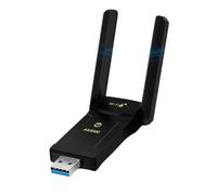 Asyduey Adaptador USB AX3000 WiFi 6E BT5.2, Receptor de Red USB 3.0 Tribanda 2,4 G/5 G/6 GHz, Tarjeta de Red Inalámbrica WiFi 6 para 10/11.