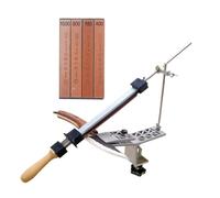 Asyduey Afilador de Cuchillos Profesional de Ángulo Fijo de Alta Precisión, Kit de Afilador de Cuchillos de Cocina de Ángulo Fijo con Diseño de Tapa Giratoria