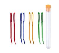 Asyduey Aguja de Hilo de 8 Piezas, Aguja de Tejer, Aguja de Tapiz, Agujas Dobladas para Ganchillo, Agujas de Zurcir de Ojos Grandes para Tejer Crochet