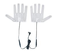 Asyduey Almohadilla de Guante Calentada por USB, Guantes CáLidos de Invierno de 5 Dedos, Almohadilla TéRmica, PelíCula Calefactora EléCtrica, Hoja Calefactora para Guantes para Esquiar