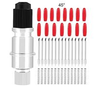 Asyduey Alta dureza para Graphtec CB09 Silueta Sostenedor de camafeo + Cortador de vinilo de 15pzs cuchillas Trazador 45 grados