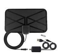 Asyduey Antena de TV de 25DB, Antena Interior Digital HD de Alcance de 1500 Millas Compatible con Antena HDTV para Interiores de Televisores 4K 1080P y Anteriores