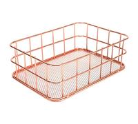 Asyduey Bandeja de Almacenamiento Dispositivo de Almacenaje del Metal Cesta de Almacenamiento Caja de Hierro Rejilla Canasta de Almacenamiento de Recipientes de Frutas