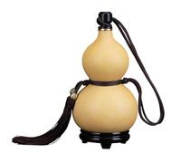 Asyduey Botella de Agua Al Aire Libre Frasco de Vino Calabaza con Cuerda de Botella de Agua Portátil Al Aire Libre con Tapón Flagon Kettle