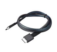Asyduey Cable de Extensión de Datos Oculink de 24Gbps PCIE4.0 Mini SAS SFF-8611 A Línea de Transferencia de Datos de Servidor SFF-8611 (0,5 M)