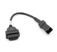 Asyduey Cable de Motocicleta OBD para Cable de Enchufe de Cable de DiagnóStico una OBD2 Adaptador de 16 Pines