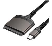 Asyduey Cable Type-C una 3.0 Adaptador una USB C Cable Disco Duro Externo SSD HDD de 2,5 Pulgadas III de 22 Pines para PC