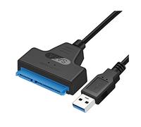 Asyduey Cable USB Adaptador 3 USB 3.0 Soporte de Disco Duro Ssd HDD 2,5 Pulgadas