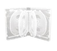 Asyduey Caja de Almacenamiento de CD Paquete de 10 Piezas Estuche para CD Almacenamiento de CD de Plástico de Doble Cara Estuche para CD de Automóvil Estuche para DVD Engrosado,