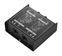 Asyduey Caja de Audio Premium Moldeada por InyeccióN Directa - Cancelador de Unidad DI Pasiva con Pad de Entrada para Conexiones de Guitarra y Bajo