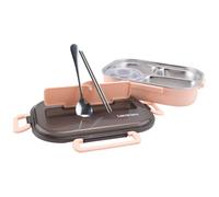 Asyduey Cajas Bento de 1.5L para Estudiantes, Caja de Almuerzo Bento con Aislamiento TéRmico Conjunto de Vajilla Recipientes de Almuerzo para NiñOs Caja de Almuerzo, 2