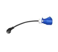 Asyduey Cargador EV Enchufe Hembra Adaptador de 3 Pines ConexióN Impermeable Enchufe de Montaje en Pared 32A 1 Fase 7KW Cargador PortáTil Enchufe de la UE
