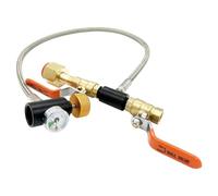 Asyduey CGA-320 Adaptador de Recarga de Cilindro de CO2 Conector de Manguera para Fabricante de Refrescos Tanque Carbonatador de Intercambio de CO2 para Llenar Botella de Azul