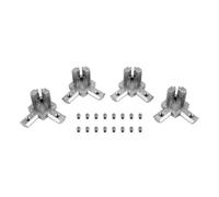Asyduey Conector de Soporte de Esquina de 3 VíAs de la Serie 2020 de 4 Piezas para Perfil de ExtrusióN de Aluminio de 6 Mm con Ranura en T de 20 X 20 Mm