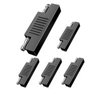 Asyduey Conector SAE Adaptador de Enchufe de Cable de Desconexión Rápida Inversa de Polaridad SAE una SAE para Cargador de Batería de Panel Solar, Paquete de 5