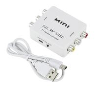Asyduey Convertidor de de TV Bidireccional NTSC Mini PAL Conmutador PAL a NTSC NTSC a PAL ConexióN Compuesta de TV Bidireccional