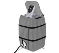 Asyduey Cubierta de Bomba de Calentador de Spa para Bañera de Hidromasaje con Ventana Superior de PVC Transparente, Cubierta de Bomba de Bañera de Hidromasaje Inflable Impermeable 1 Pieza