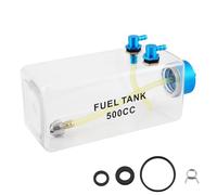 Asyduey Depósito de Combustible Gasolina Botella de Plástico Transparente 500CC CNC para Avión RC Gas y Nitro