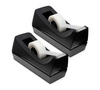 Asyduey Dispensador de Cinta de Escritorio - Base Antideslizante - Dispensador de Rollo de Cinta Pesada - para Oficina, Hogar, Escuela, Paquete de 2