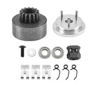 Asyduey Embrague RC Campana 14T Cojinete de Engranaje Zapatas del Embrague Muelles Cono y Motor Tuerca Volante Conjunto para 1/8 RC Modelo Nitro Car