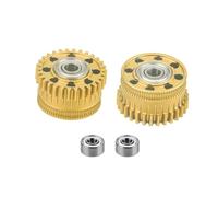 Asyduey Engranaje de Extrusión Gold K2, Kit de Mejora de Engranajes Xirbbo para Extrusor K2 Plus, Engranaje de Extrusión con Accionamiento de Metálico para K2 Plus