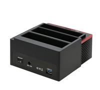 Asyduey EstacióN de Acoplamiento para HDD de Doble BahíA en 1 Base de Disco Duro IDE y Multifuncional de 2,5/3,5 Pulgadas EstacióN HDD USB 3.0 Enchufe Europeo