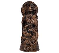 Asyduey Estatuas de Dioses NóRdicos, Panteones Escandinavos, Estatuas de Resina Decorativas de Dioses NóRdicos, Estatuas Decorativas para el Hogar, Sombrero