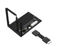 Asyduey F9G-F9934-BK7 Base de Expansión para Tarjeta Gráfica Externa OCuLink Cable Macho A Macho ATX Tipo PCIe4.0 64 Gbps 50 cm
