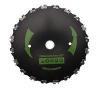 Asyduey Hoja CortacéSped Dientes Cadena 9 Pulgadas,Desbrozadora Motosierra 20 Dientes,Desbrozadora Hierba Resistente para Recortadora EléCtrica Gas para JardíN (B)