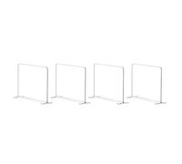 Asyduey Home Paquete de 4 Divisores de Estantes Acrílicos para Organización de Armarios: Estante de Armarios y Separador de Armarios para Almacenamiento