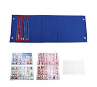 Asyduey Horario Visual para Niños Tabla de Rutina Diaria con 70 Tarjetas Calendario Bolsillo Autismo Aprendizaje Conductual Herramienta Azul