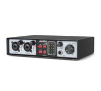 Asyduey Interfaz de audio USB de 2 en 2 salidas de 32 bits/384 kHz, kit de estudio, tarjeta de sonido profesional de 48 V Phantom